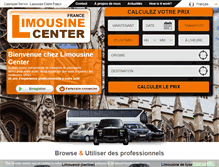 Tablet Screenshot of limousine-center.fr