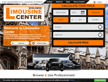 Tablet Screenshot of limousine-center.com